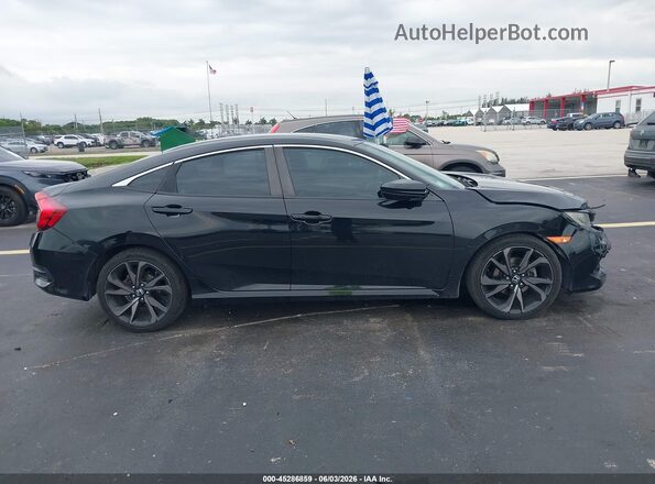 19XFC2F86LE028049 2020 HONDA CIVIC Черный Вид задней части салона