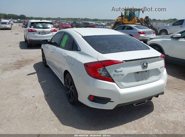 19XFC2F87KE001943 2019 HONDA CIVIC White Rear left