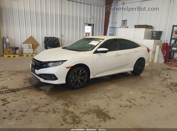 19XFC2F87KE021545 2019 HONDA CIVIC White Передня ліва чверть