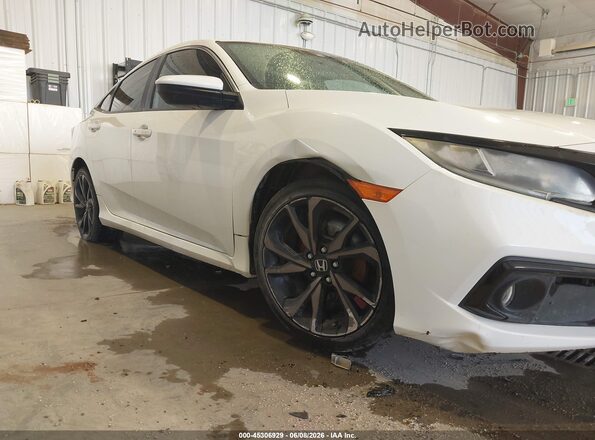 19XFC2F87KE021545 2019 HONDA CIVIC White Вид спереду