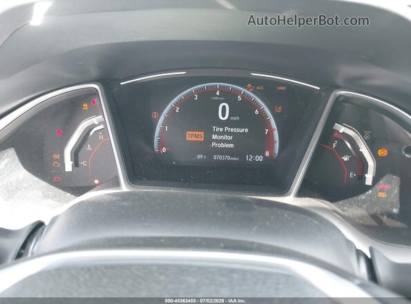 19XFC2F87KE047675 2019 HONDA CIVIC White Widok tylnych siedzeń