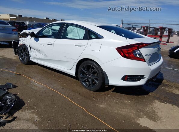 19XFC2F87KE047675 2019 HONDA CIVIC White Tył lewy