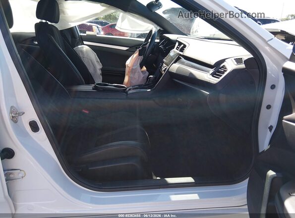 19XFC2F87KE047675 2019 HONDA CIVIC White Widok wnętrza z przodu