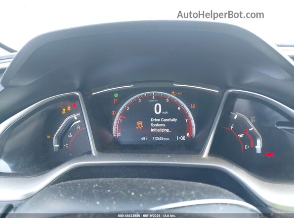 19XFC2F87KE214407 2019 HONDA CIVIC White Հետևի նստատեղերի տեսք