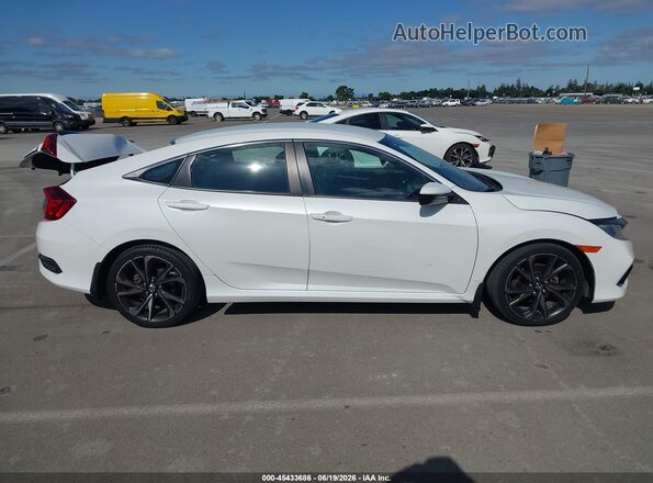 19XFC2F87KE214407 2019 HONDA CIVIC White Սալոնի 360 աստիճան տեսք