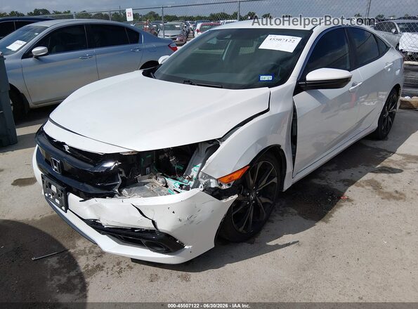 19XFC2F87LE005640 2020 HONDA CIVIC White Vista tres cuartos delantera izquierda