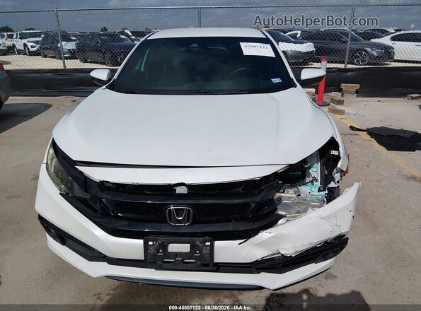19XFC2F87LE005640 2020 HONDA CIVIC White Vista del cuadro de instrumentos