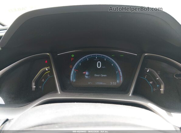 19XFC2F88GE093748 2016 HONDA CIVIC Black Вид задніх сидінь