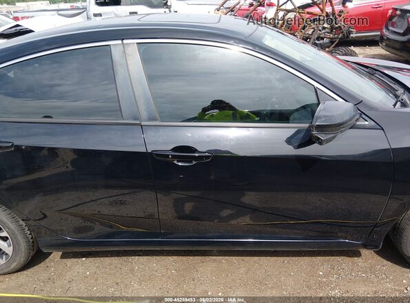 19XFC2F88GE093748 2016 HONDA CIVIC Black Вид задньої частини салону