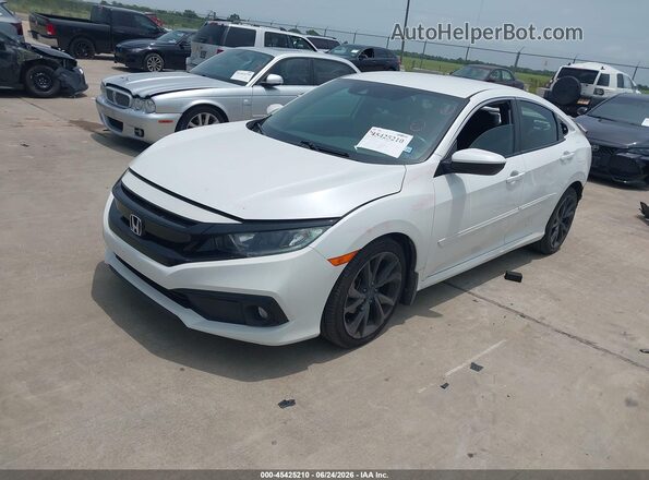 19XFC2F88KE047166 2019 HONDA CIVIC White Przód lewy