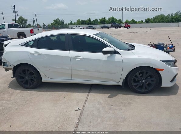 19XFC2F88KE047166 2019 HONDA CIVIC White Widok wnętrza z tyłu