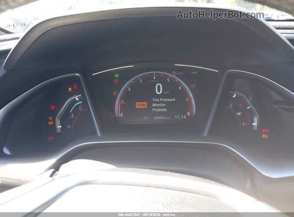 19XFC2F88KE214657 2019 HONDA CIVIC Black Вид задніх сидінь