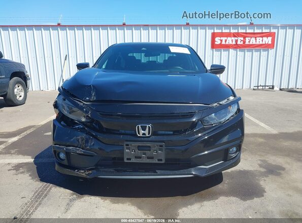 19XFC2F88KE214657 2019 HONDA CIVIC Black Вид щитка приладів
