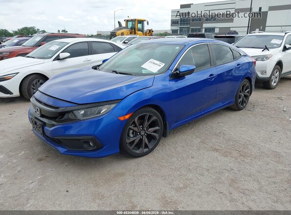19XFC2F88LE012824 2020 HONDA CIVIC Blue Front left