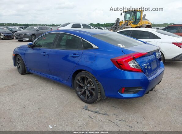 19XFC2F88LE012824 2020 HONDA CIVIC Blue Rear left