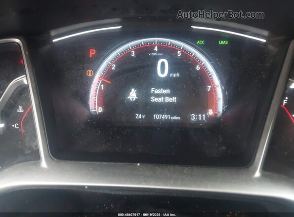 19XFC2F88LE023631 2020 HONDA CIVIC White Հետևի նստատեղերի տեսք