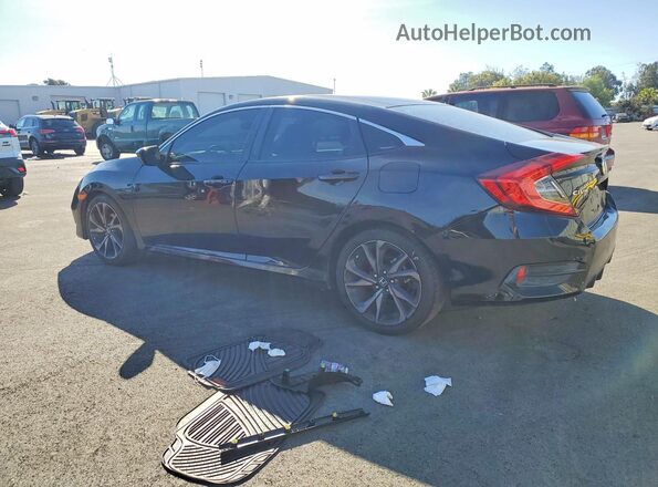 19XFC2F88LE215194 2020 HONDA CIVIC Black Հետևի ձախ