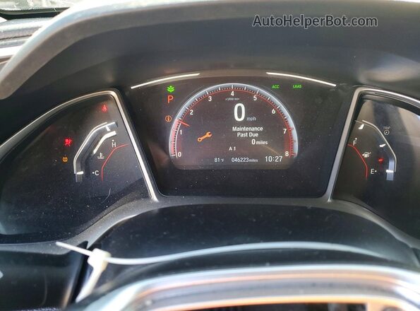 19XFC2F88LE215194 2020 HONDA CIVIC Black Սարքավորումների վահանակի տեսք