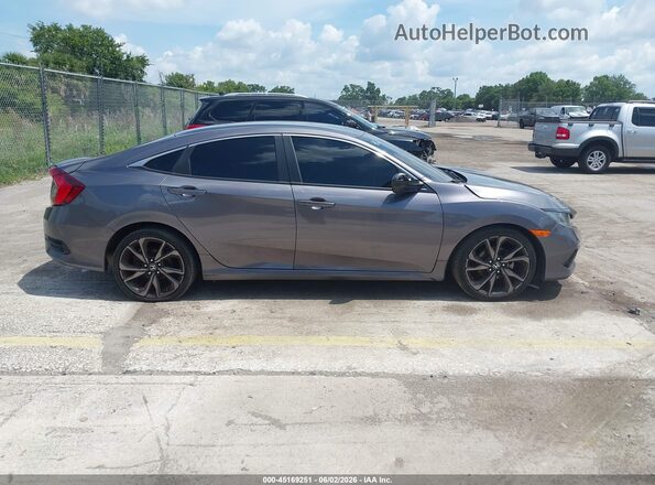 19XFC2F88ME000805 2021 HONDA CIVIC Gray Vista interior trasera
