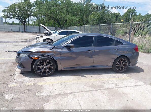 19XFC2F88ME000805 2021 HONDA CIVIC Gray Vista interior de 360 grados