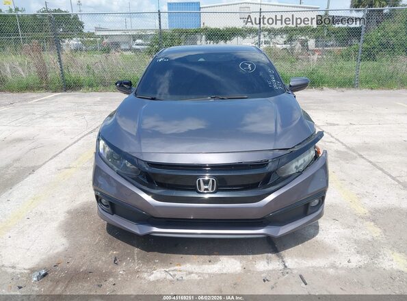 19XFC2F88ME000805 2021 HONDA CIVIC Gray Vista del cuadro de instrumentos