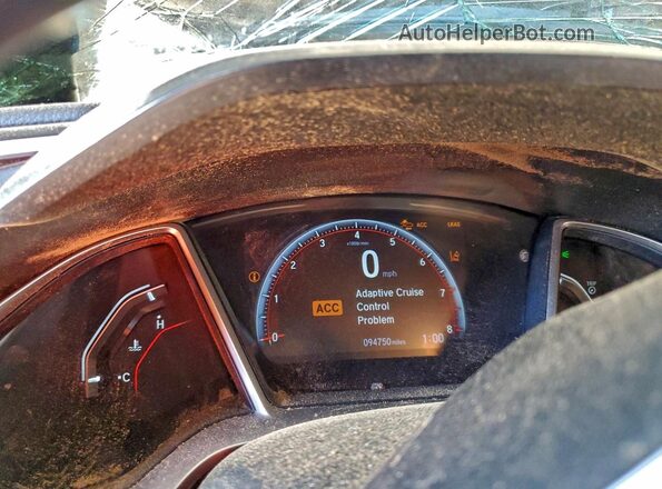 19XFC2F88ME003512 2021 HONDA CIVIC Gray Instrument cluster view