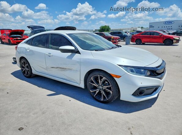 19XFC2F89KE003015 2019 HONDA CIVIC White Передня права чверть