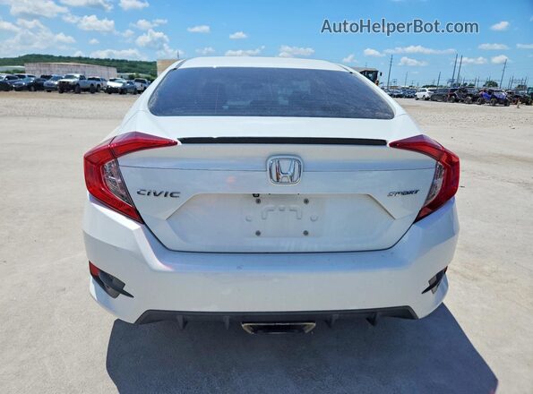 19XFC2F89KE003015 2019 HONDA CIVIC White Вид ззаду