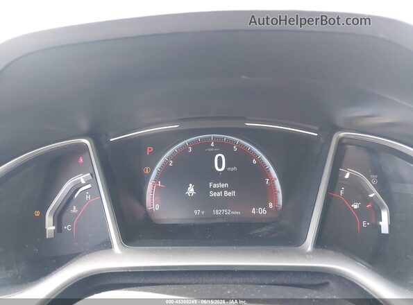 19XFC2F89LE019152 2020 HONDA CIVIC Black Widok tylnych siedzeń