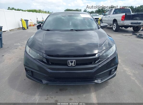 19XFC2F89LE019152 2020 HONDA CIVIC Black Widok wnętrza z tyłu