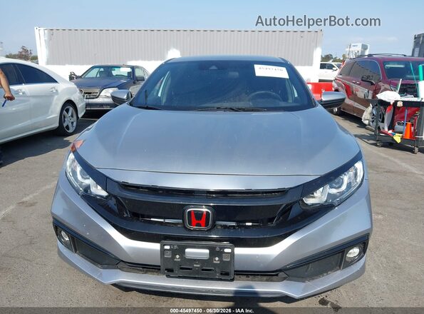 19XFC2F89LE214779 2020 HONDA CIVIC Silver Вид щитка приладів