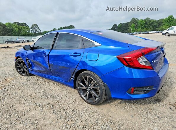 19XFC2F89ME002529 2021 HONDA CIVIC Blue Rear left