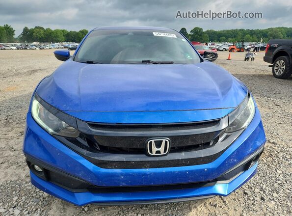 19XFC2F89ME002529 2021 HONDA CIVIC Blue Front view