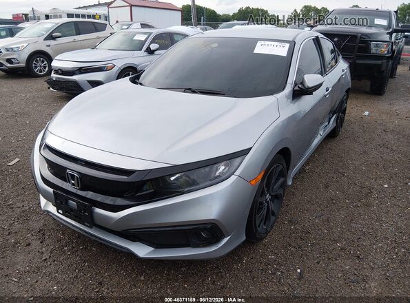 19XFC2F8XKE024620 2019 HONDA CIVIC Silver Przód lewy