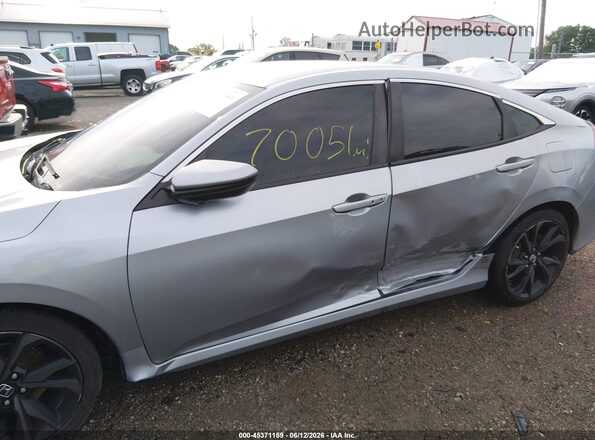 19XFC2F8XKE024620 2019 HONDA CIVIC Silver Widok z przodu