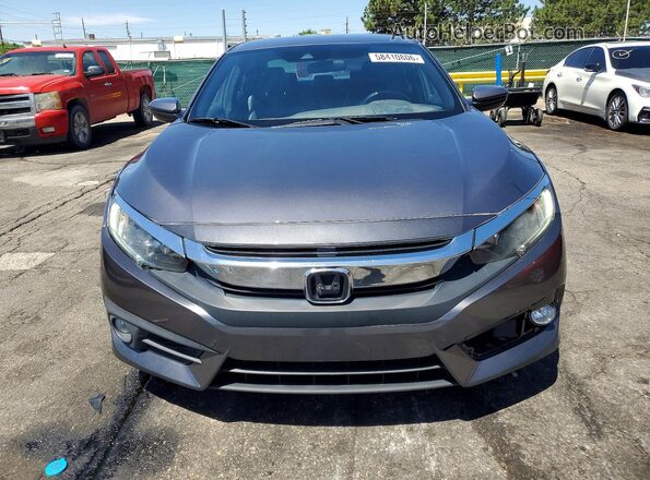 19XFC2F8XME003253 2021 HONDA CIVIC Gray Դիմացի տեսք