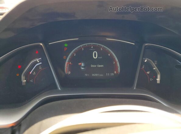 19XFC2F8XME003253 2021 HONDA CIVIC Gray Սարքավորումների վահանակի տեսք