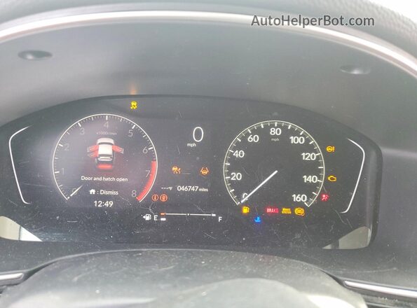 19XFL1H75NE010529 2022 HONDA CIVIC Black Вид щитка приладів