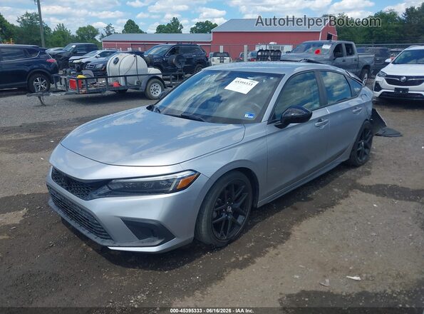 19XFL2G82PE014248 2023 HONDA CIVIC Silver წინა მარცხენა ხედი სამი მეოთხედიდან