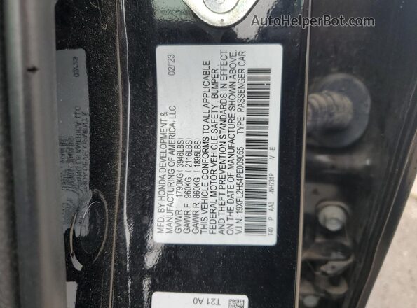 19XFL2H54PE009055 2023 HONDA CIVIC Black Вид підкапотного простору