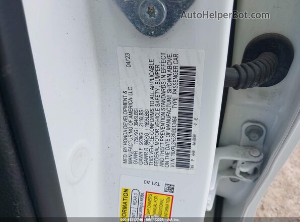 19XFL2H58PE013464 2023 HONDA CIVIC White Widok komory silnika