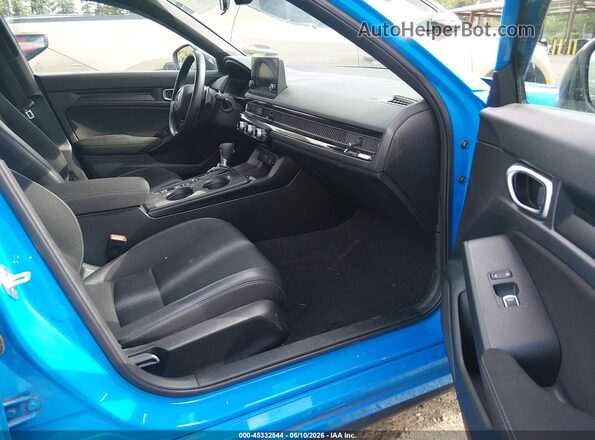 19XFL2H80PE014568 2023 HONDA CIVIC Blue Widok wnętrza z przodu