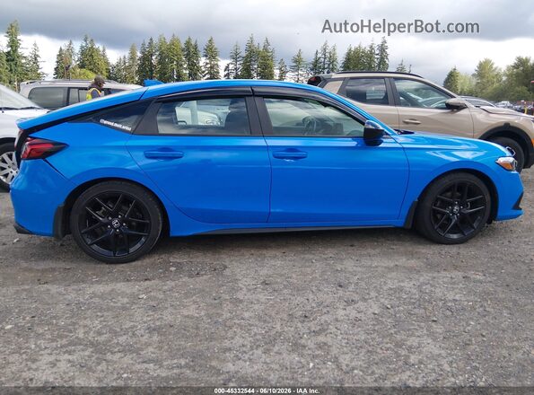 19XFL2H80PE014568 2023 HONDA CIVIC Blue Widok wnętrza z tyłu