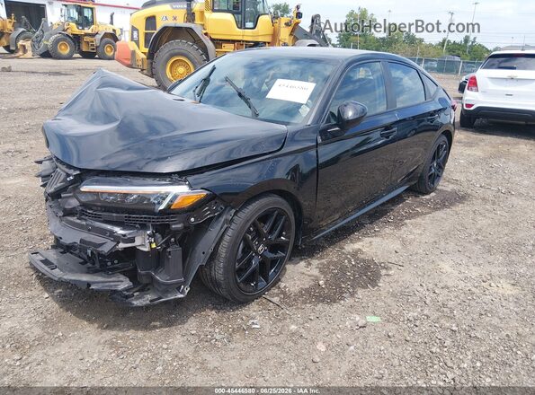19XFL2H80SE036420 2025 HONDA CIVIC Black Առջևի ձախ երեք քառորդ տեսարան