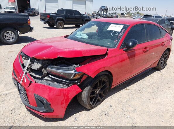 19XFL2H81NE023034 2022 HONDA CIVIC Красный Передняя левая четверть