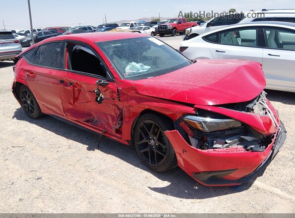 19XFL2H81NE023034 2022 HONDA CIVIC Красный Вид задней части салона