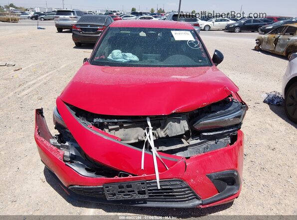 19XFL2H81NE023034 2022 HONDA CIVIC Красный Вид щитка приборов