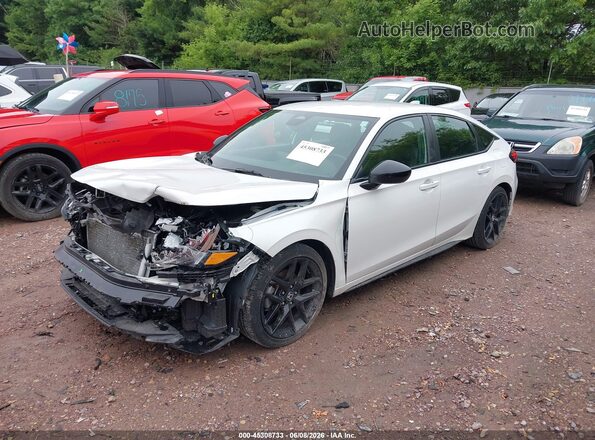 19XFL2H81SE009582 2025 HONDA CIVIC White Առջևի ձախ երեք քառորդ տեսարան