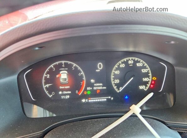 19XFL2H82PE021389 2023 HONDA CIVIC Red Vista del cuadro de instrumentos