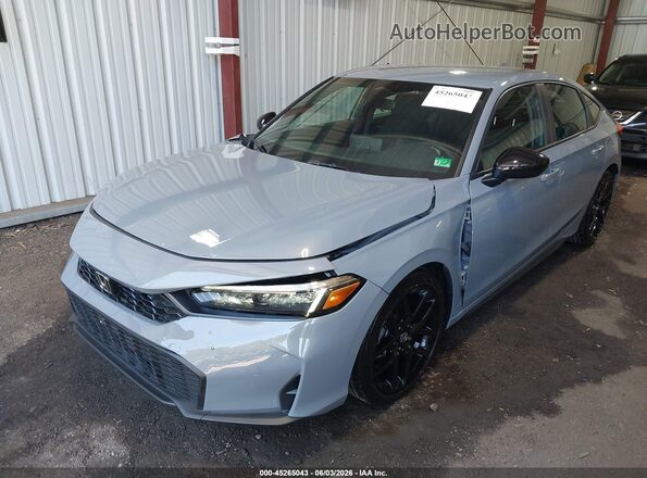 19XFL2H82SE022308 2025 HONDA CIVIC Gray Առջևի ձախ երեք քառորդ տեսարան